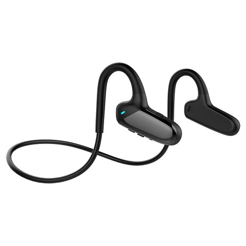 Waterproof Bone Conduction Bluetooth Earphones 5.0 For Sports Black Earbuds