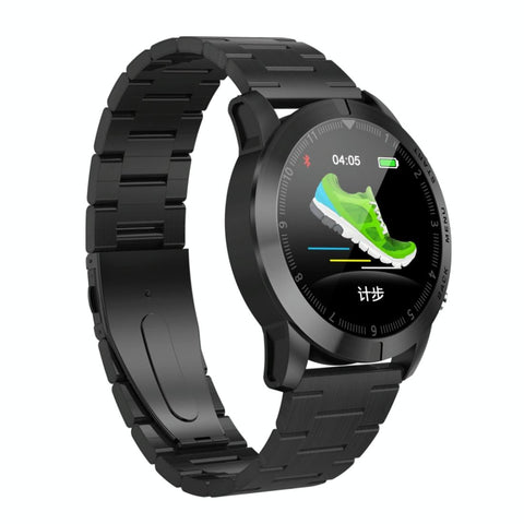 Waterproof Smart Bracelet With Call Reminder And Heart Rate Monitor Ip68 Black Activity Trackers