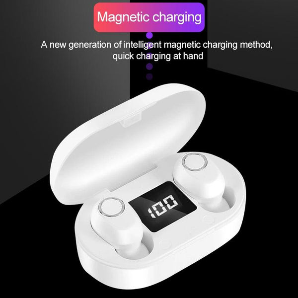 Dt 13 Wireless Touch Bluetooth Headset With Smart Magnetic Charging Black Earbuds