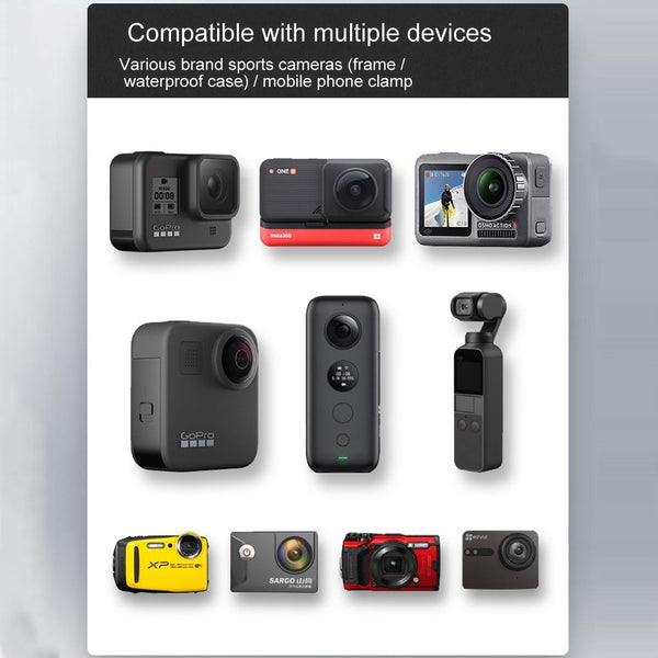 Motorcycle Rearview Mirror Mount For Action Cameras 9Cm Rod 20Mm Ball Head Tripod Adapter Bike Camera Holders Mounts