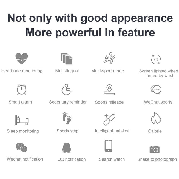 Ips Smart Bracelet Call Reminder Heart Rate Sleep Monitoring Black Smart Watches