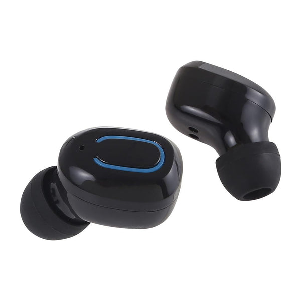 Wireless Stereo Bluetooth Earphones With Charging Case Tws Dazzling Black Earbuds