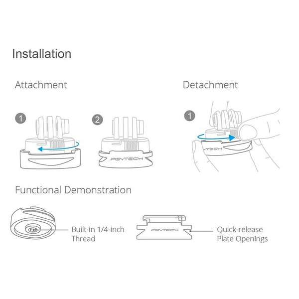 Universal Tripod Adapter For Dji Action Camera Tripods & Monopods