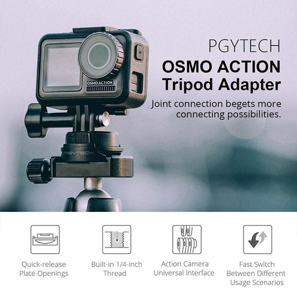 Universal Tripod Adapter For Dji Action Camera Tripods & Monopods