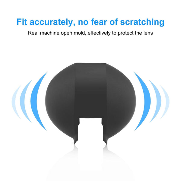 Silicone Dive Case Lens Guard For Insta360 X3 / X4 Invisible And Protective_Black Camera Cases Bags & Covers