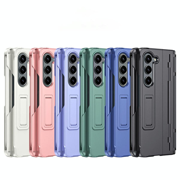 For Samsung Galaxy Z Fold4 5G Shockproof Diamond Case With Hinge And Pen Pink Cases Covers & Skins