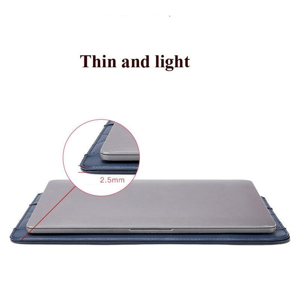 13 To 14 Inch Thin And Light Microfiber Leather Notebook Liner Bag For Computers Black Laptop Cases & Bags