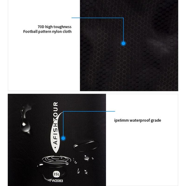 5L Multi Function Outdoor Storage Bag Waterproof Lightweight Black Storage Bags