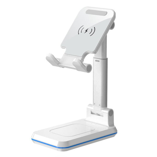 2 In 1 Wireless Charging Stand Single Charge White Chargers & Cradles