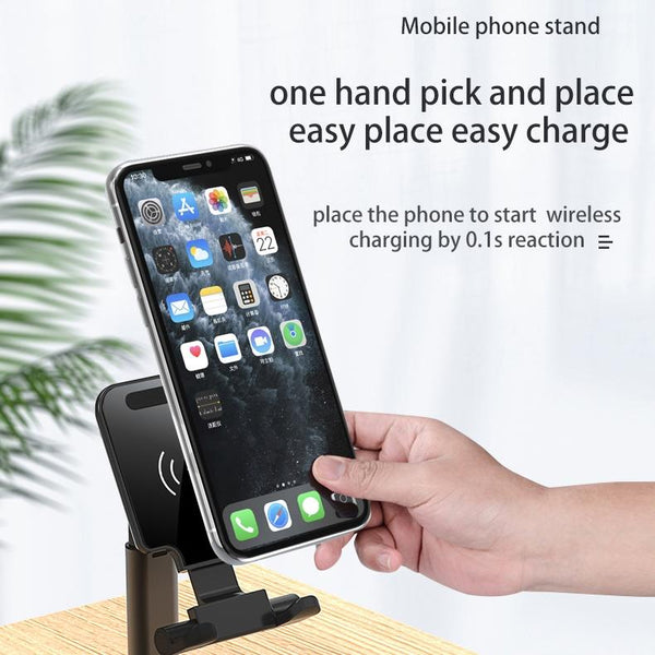 2 In 1 Wireless Charging Stand Single Charge White Chargers & Cradles