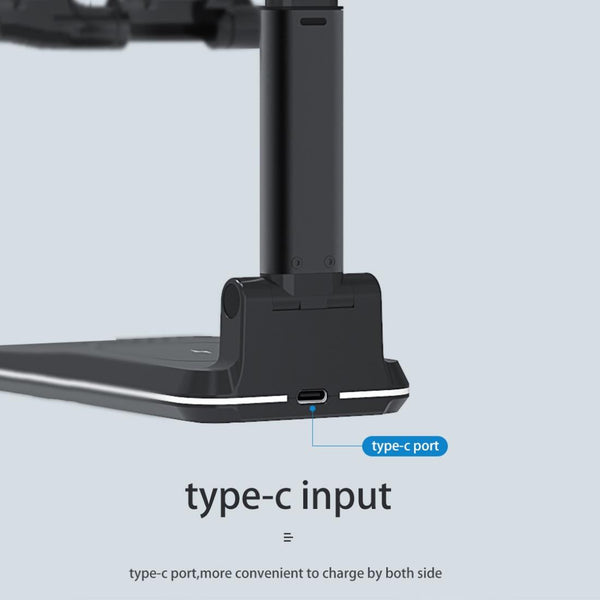 2 In 1 Wireless Charging Stand Single Charge White Chargers & Cradles