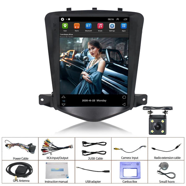 9.7 Inch Navigation System For Chevy Cruze + 4 Camera 2 32G Light Other Car Video