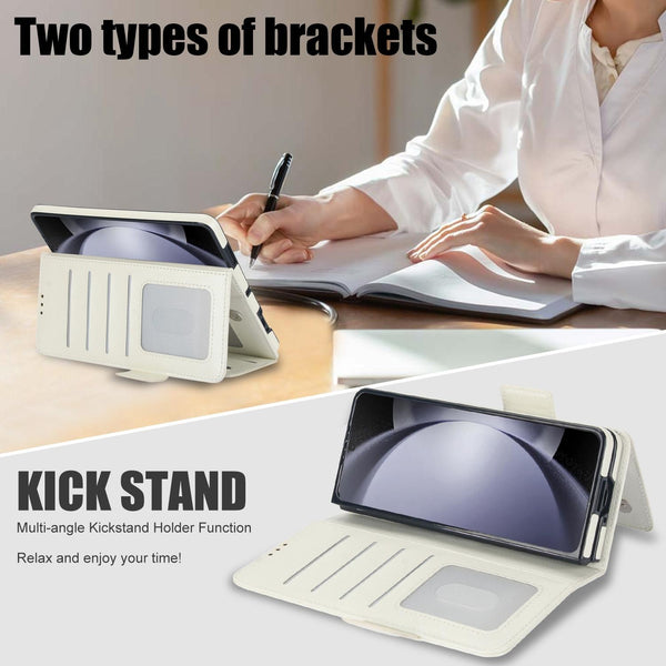 For Samsung Galaxy Z Fold4 5G Leather Phone Case With Pen Slot Black Cases Covers & Skins