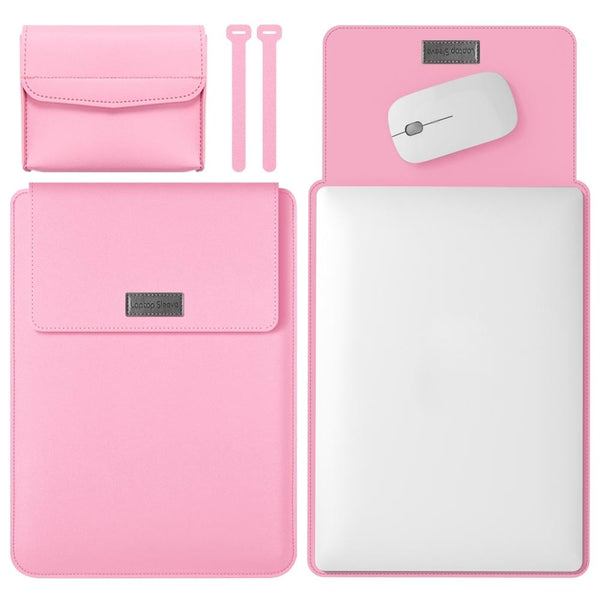 Lightweight 4 In 1 Leather Laptop Bag 13 / 14 Inches Portable Pink Laptop Cases & Bags