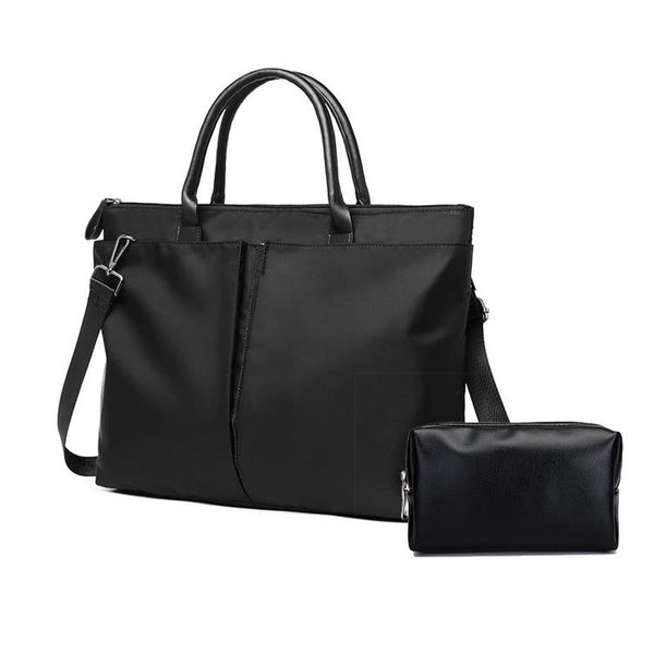 Large Dual Purpose Business Briefcase Handbag / Shoulder Bag For Laptops Black Bags