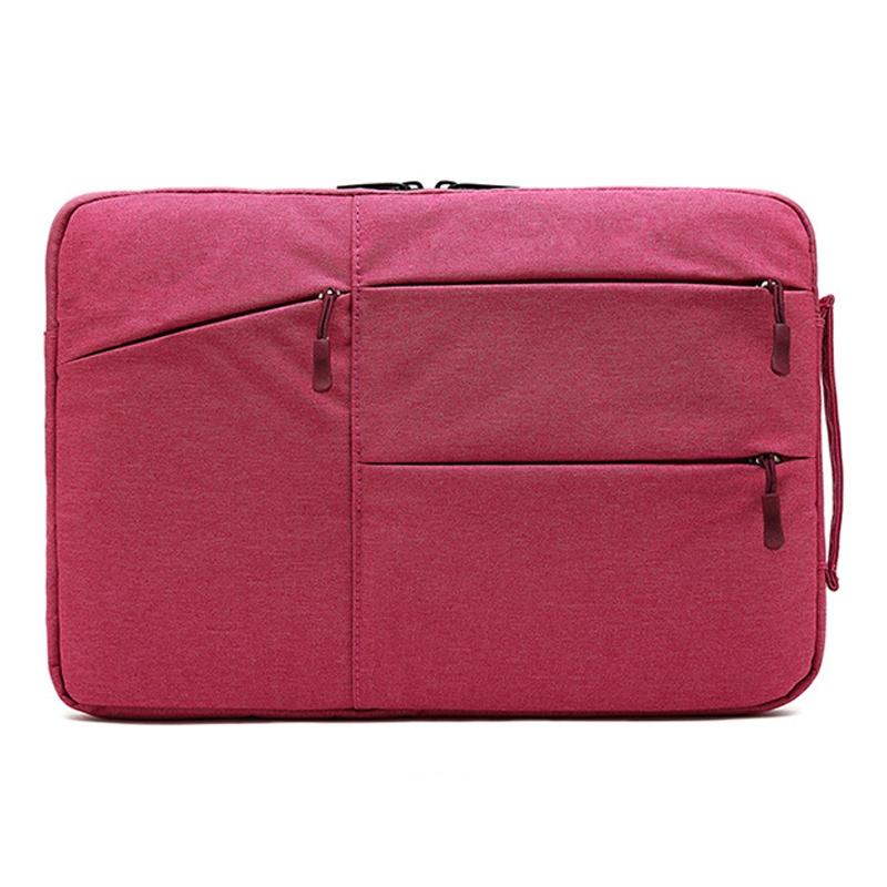 13.3 Inches 13.3 Inch Business Laptop Liner Bag Polyester Zipper Closure Rose Red Laptop Cases & Bags