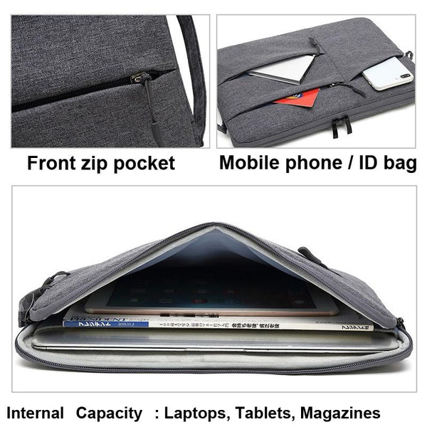 13.3 Inches 13.3 Inch Business Laptop Liner Bag Polyester Zipper Closure Rose Red Laptop Cases & Bags