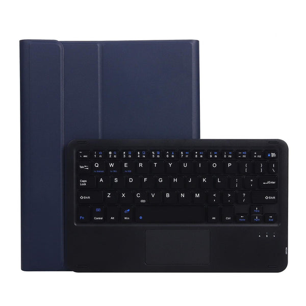 Bluetooth Keyboard Leather Case For Ipad Pro 10.5 With Touch Control Lambskin Texture Compatible 10.2 2021 & 2020 2019 / Air 3 Keyboards