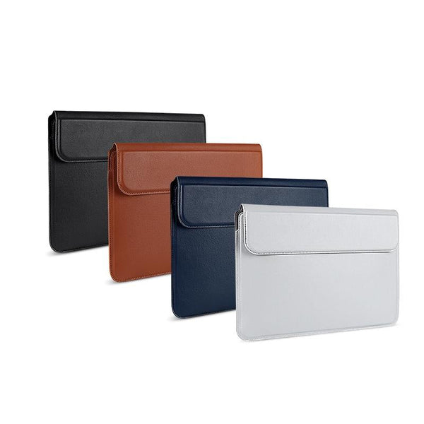 Parallel Deals Multifunctional Notebook Liner Bag Fits 14.1 15.4 Inch Pu Material Black Laptop Cases & Bags