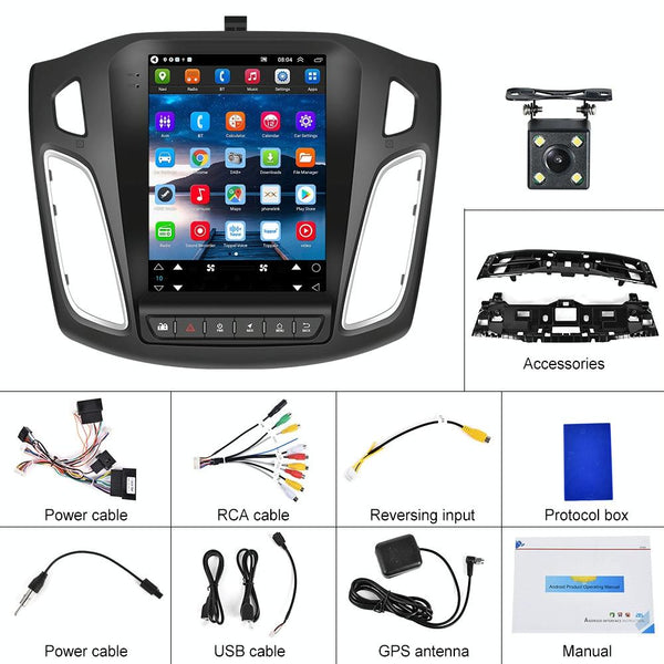 9.7 Inch Android Car Integrated Machine For Ford Focus + 4 Light Camera 2 64G Other Car Video