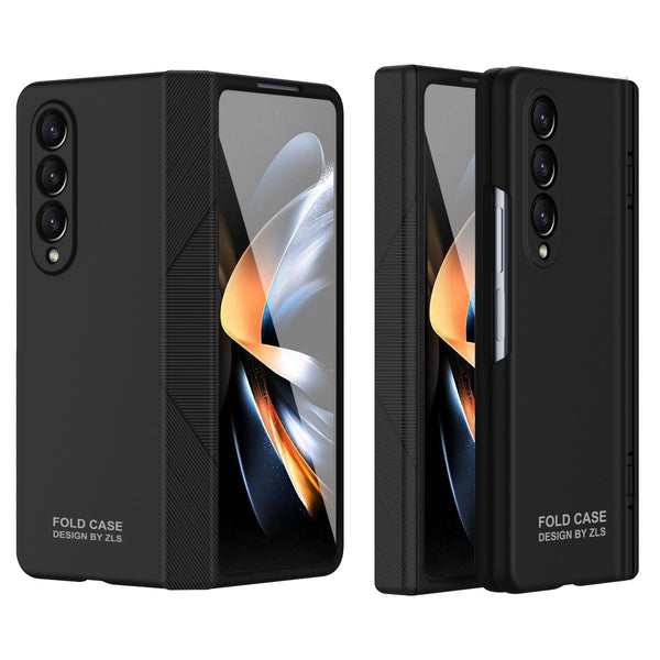 For Samsung Galaxy Z Fold4 5G Premium Hinged Folding Case Black Cases Covers & Skins