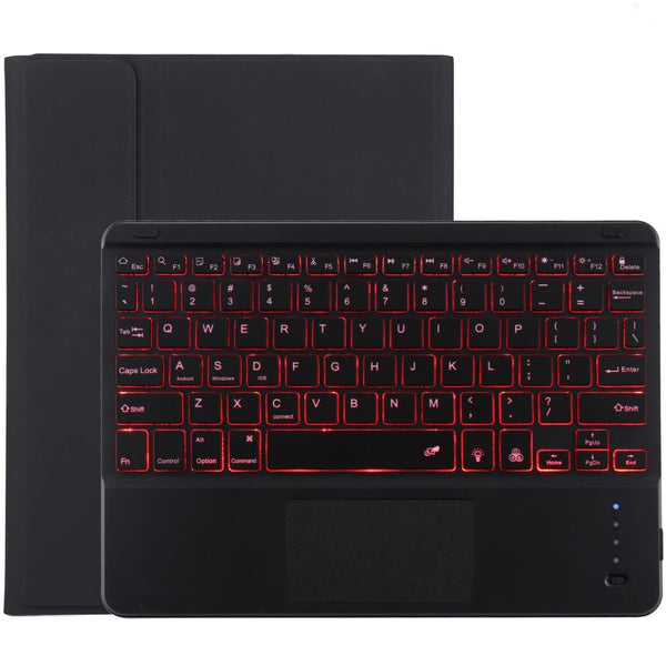 Bluetooth Tablet Case For Ipad 10.2 / Air 2019 With Touch Pad & Backlight Pen Holder Detachable Microfiber Leather Black Laptop Cases & Bags