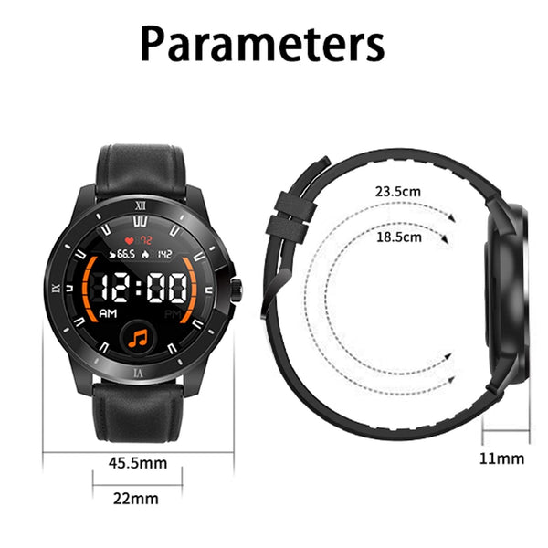 1.3 Inch Ips Colour Screen Ip68 Waterproof Smart Watch Support Bluetooth Call / Sleep Monitoring Heart Rate Silicone Strap Silver Smart Watches