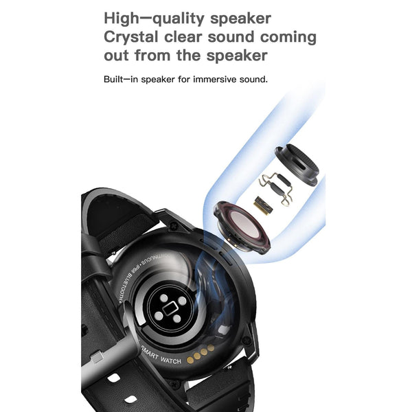 1.3 Inch Ips Colour Screen Ip68 Waterproof Smart Watch Support Bluetooth Call / Sleep Monitoring Heart Rate Silicone Strap Silver Smart Watches