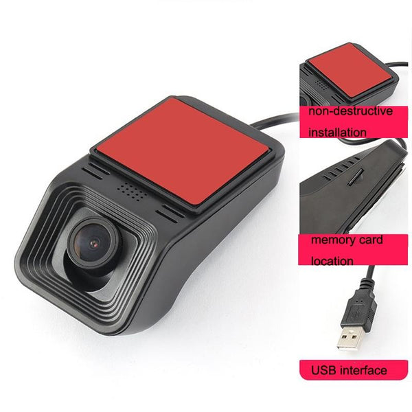 1080P Hd Car Recorder With Wifi For Parking Monitoring Without Button + Usb Long Line Other Car Video