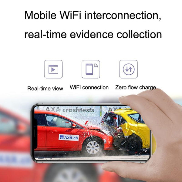 1080P Hd Car Recorder With Wifi For Parking Monitoring Without Button + Usb Long Line Other Car Video