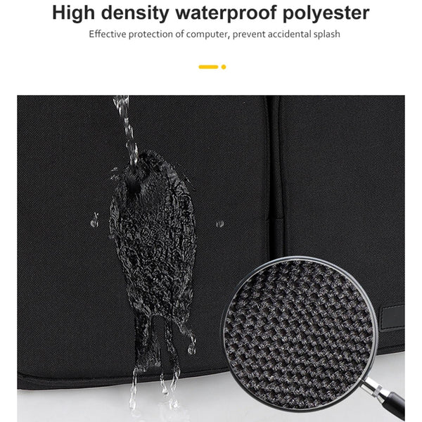 Parallel Deals Thickened Polyester Laptop Bag Fits 14.1 15.4 Inch Devices Black Laptop Cases & Bags