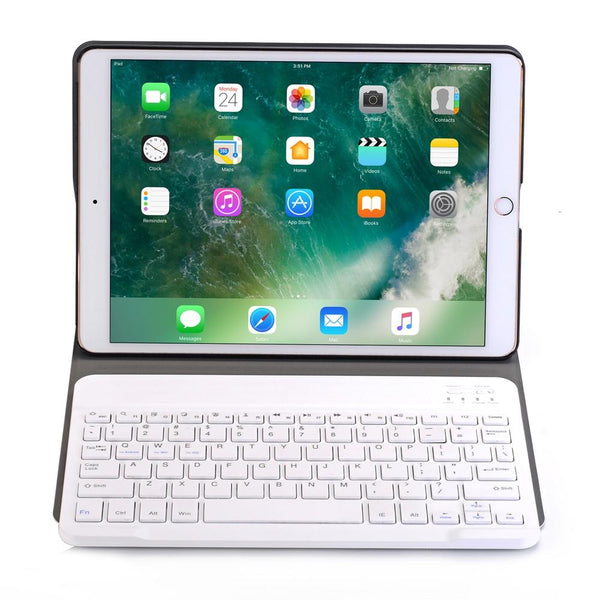 Parallel Ultra Thin Bluetooth Keyboard Leather Case For Ipad Air Pro 10.5 With Holder Black Laptop Cases & Bags