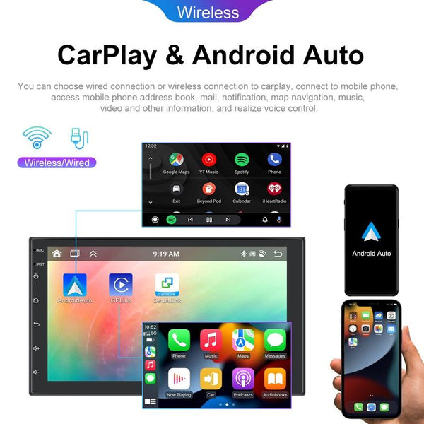 Universal Wireless Carplay Navigation Center 13.0 Monitor + Ahd Camera 9Inch Other Car Video