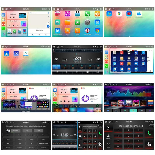Universal Wireless Carplay Navigation Center 13.0 Monitor + Ahd Camera 9Inch Other Car Video