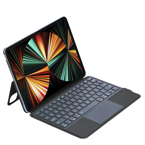 Bluetooth Keyboard Leather Case For Ipad Air / Pro 11 Touch Pad Black Keyboards