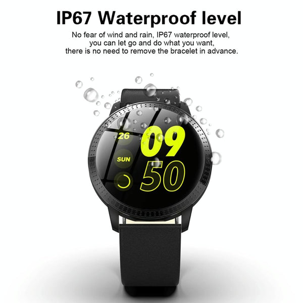 Waterproof Smartwatch With Colour Screen Ipx67 Black Smart Watches
