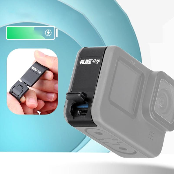 Aluminum Battery Side Interface Cover For Gopro Hero10 And Hero9 Action Camera Camera Cases Bags & Covers