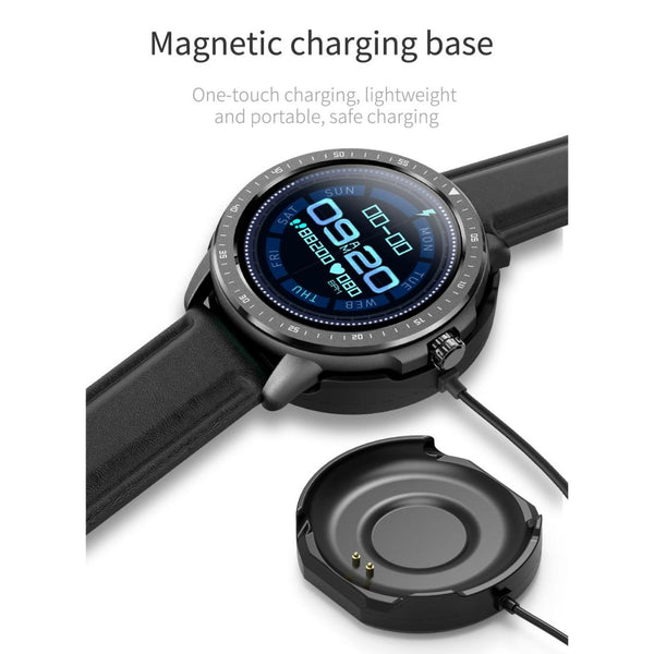 1.3 Inch Ips Colour Touch Screen Smart Watch Ip67 Waterproof Support Weather Forecast Heart Rate Monitor Sleep Blood Pressure Monitoring Black Smart W
