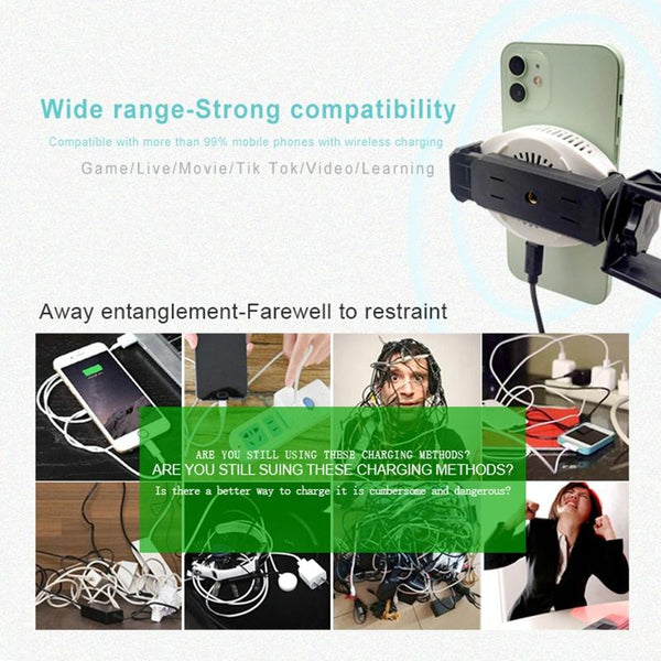 15W Magnetic Wireless Charger For Refrigeration Black Chargers & Cradles