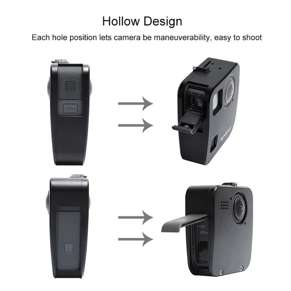 Aluminum Alloy Protective Cage For Gopro Fusion With Mount And Lens Caps Camera Cases Bags & Covers