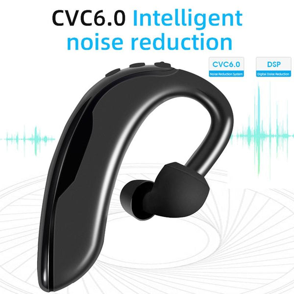 Intelligent Noise Cancelling Bluetooth Earphones Q10 Black Earbuds