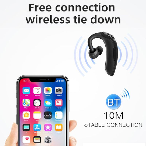 Intelligent Noise Cancelling Bluetooth Earphones Q10 Black Earbuds