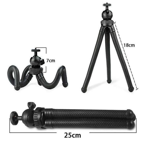 Versatile Octopus Tripod For Slr Cameras Gopro And Phones Ball Head Tripods & Monopods