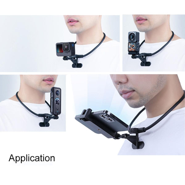 Neck Phone Camera Holder With Clamp Hands Free & Extended Mounts & Holders