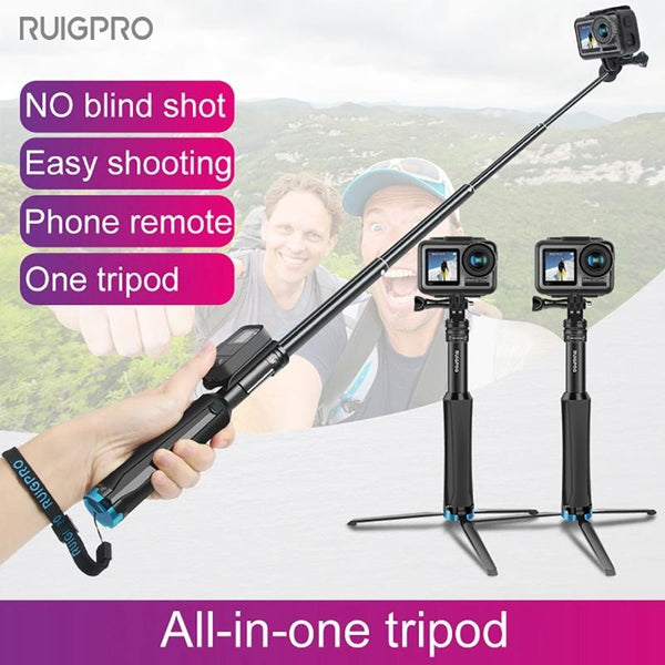 Telescopic Selfie Stick For Action Cameras Tripod And Monopod Mount System Selfie Sticks