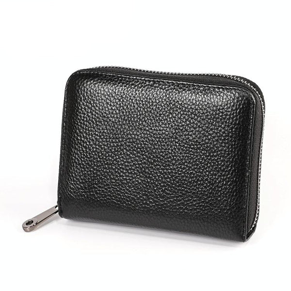 Leather Rfid Wallet Sleek And Secure Black Wallets