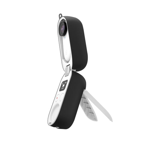 Charging Box Silicone Protective Case For Insta360 Go 2 Black Camera Cases Bags & Covers