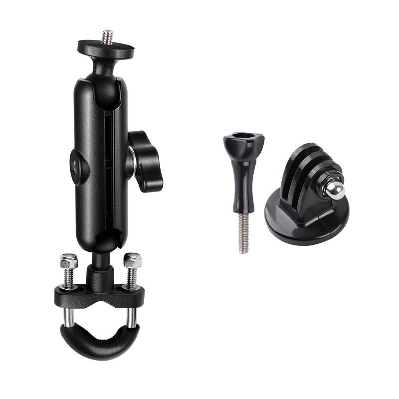 Motorcycle Handlebar Mount For Gopro With Tripod Adapter And Connecting Rod Bike Camera Holders Mounts