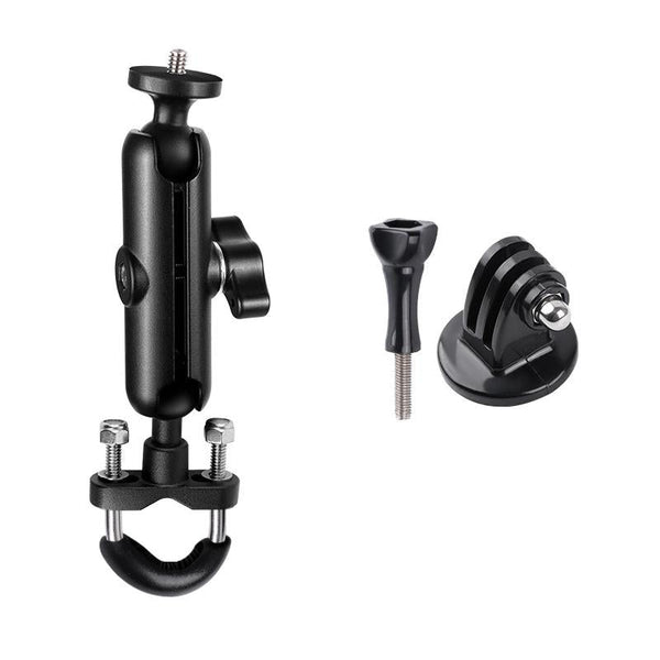 Motorcycle Handlebar Mount For Gopro With Tripod Adapter And Connecting Rod Bike Camera Holders Mounts