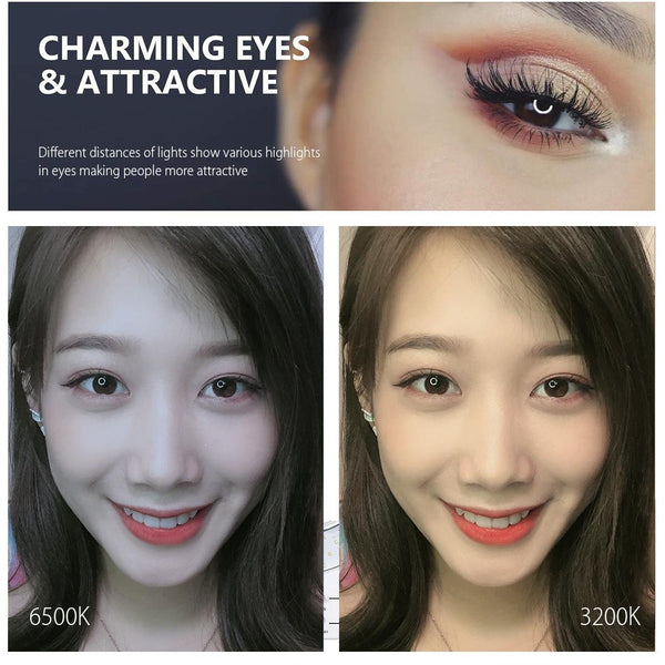 10.2 Led Ring Light With Tripod And Phone Clamp 3 Modes Dual Colour Temperature Dimmable Other Lighting & Studio